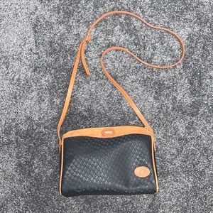 Vintage Liz Claiborne black & brown crossbody bag